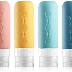 Gemice Travel Bottles for Toiletries Tsa Approved Travel Size Containers BPA Free Leak Proof Travel Tubs Refillable Liquid Travel Accessories for Cometic Shampoo and Lotion Soap