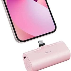 iWALK Small Portable Charger 4500mAh Ultra-Compact Power Bank Cute Battery Pack Compatible with iPhone 13/13 Pro Max/12/12 Mini/12 Pro Max/11 Pro/XS Max/XR/X/8/7/6/Plus Airpods and More,Pink