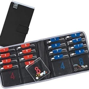 Lewis N. Clark AM/PM Folding Pill Organizer + Supplement Case for OTC Medicine