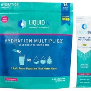 Liquid I.V. Hydration Multiplier - Passion Fruit - Hydration Powder Packets | Electrolyte Drink Mix | Easy Open Single-Serving Stick | Non-GMO | 16 Sticks
