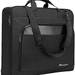 Modoker Suit Luggage Garment Bag with Shoulder Strap, Suit Carry on Bag Hanging Suitcase Black Garment Bags for Men Women Business Travel