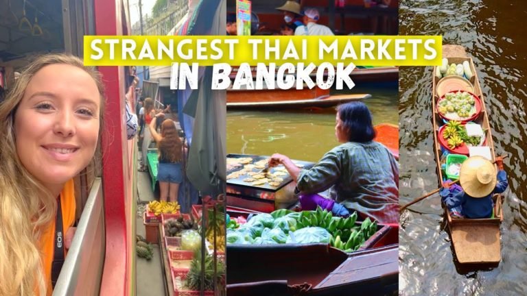 Visiting Bangkok's Most Insane Markets! Flower, Train & Floating Markets | SE Asia Vlog 2
