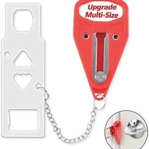 Portable Door Lock Home Security Door Locker Travel Lockdown Locks for Additional Safety and Privacy Perfect for Traveling Hotel Home Apartment College