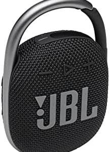 JBL Clip 4: Portable Speaker with Bluetooth, Built-in Battery, Waterproof and Dustproof Feature - Black (JBLCLIP4BLKAM)