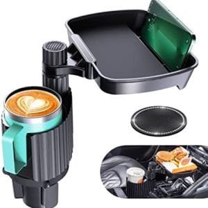 OFY Car Cup Holder Expander Tray with Adjustable Base [2023 Upgraded Super Stable], Compatible with Yeti 20/26/30 oz, Hydro Flasks 32/40 oz, Camelbak 32/40 oz and Other Large Bottles Mugs