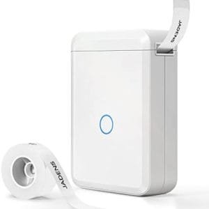 JADENS Label Maker Machine with Tape, D110 Portable Bluetooth Label Printer for Storage, Shipping, Barcode, Mailing, Office, Home, Organizing, Sticker Maker Mini Label Maker with Multiple Templates