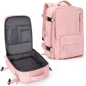 Large Travel Backpack Women, Carry On Backpack,Hiking Backpack Waterproof Outdoor Sports Rucksack Casual Daypack School Bag with Shoes Compartment