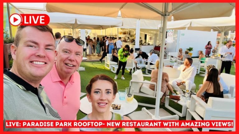🔴LIVE: Rooftop Gastro Bar Launch! Paradise Park Hotel Tenerife ☀️ Los Cristianos!