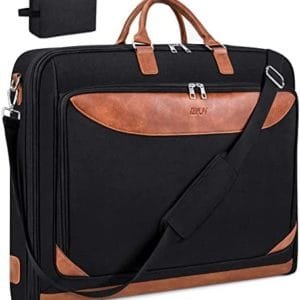 Garment Bags for Travel Large Suit Travel Bag with Toiletry Bag & Shoulder Strap 2 in 1 Foldable Carry On Hanging Luggage Bag for Men Women