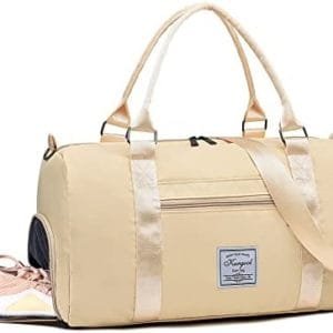 KURGOOL Gym Bag with Wet Pocket, Travel Duffel Bag for Sports and Weekend Getaway, Lightweight Overnight Bags for Women and Men