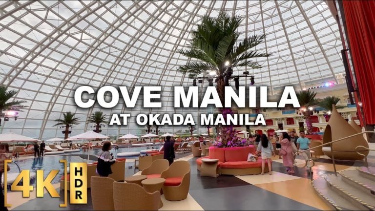 Tour at the Most Luxurious Indoor Beach Club in the Philippines -COVE MANILA! | Okada Hotel | 4K HDR
