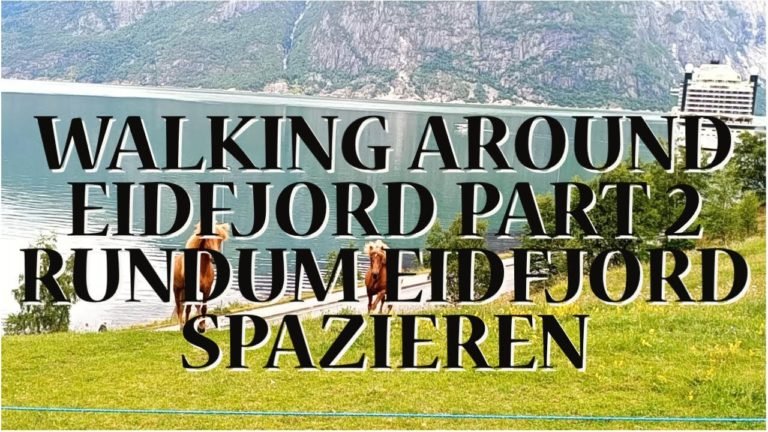 Aida Perla Norwegishe Fjorde 2023, Walking around Eidfjord Part2, Spaziergang durch den Eidfjord