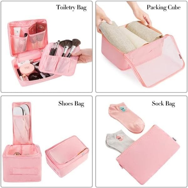 BAGAIL 8 Set Packing Cubes Luggage Packing Organizers for Travel Accessories - Image 3