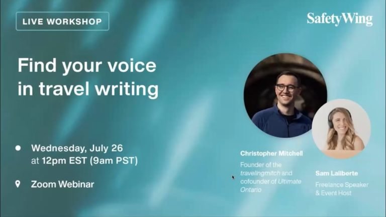 Find your voice in travel writing with Christopher Mitchell